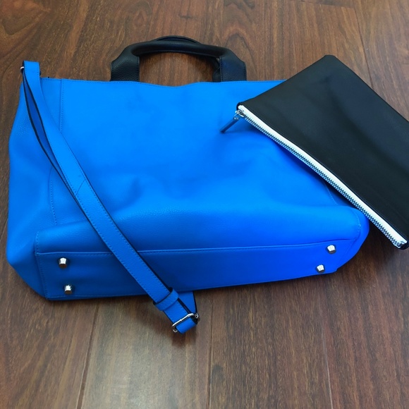 Halogen Leather Tote with Removable Clutch - Picture 8 of 8